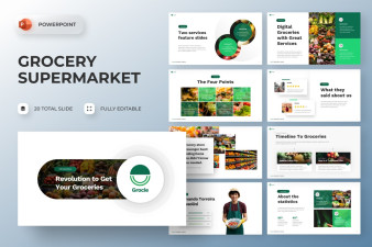 Grocery Supermarket PowerPoint Template